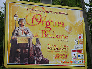 Affiche ORGUES BARBARIE Agen mai 2008